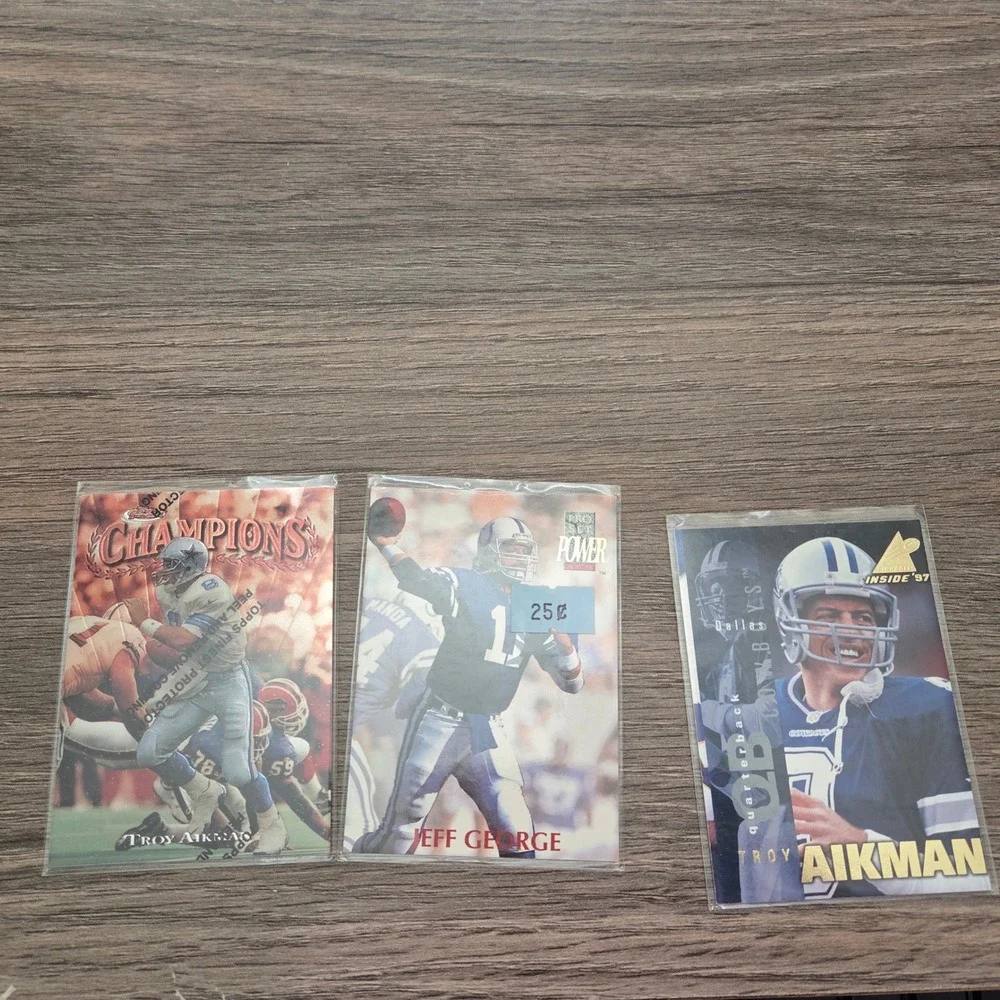 Vintage #2 Lot of 25 NFL Football Card Lot M. Faulk Aikman M. Allen and more 90s